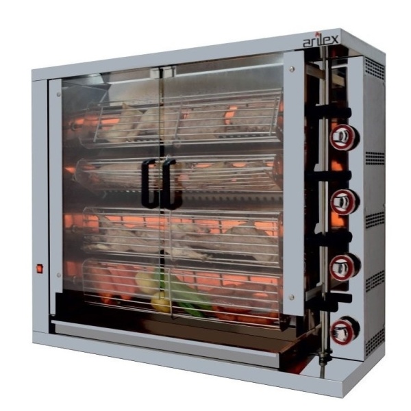 Asador Industrial de Pollos a Gas 4 Espadas 4ASG Arilex